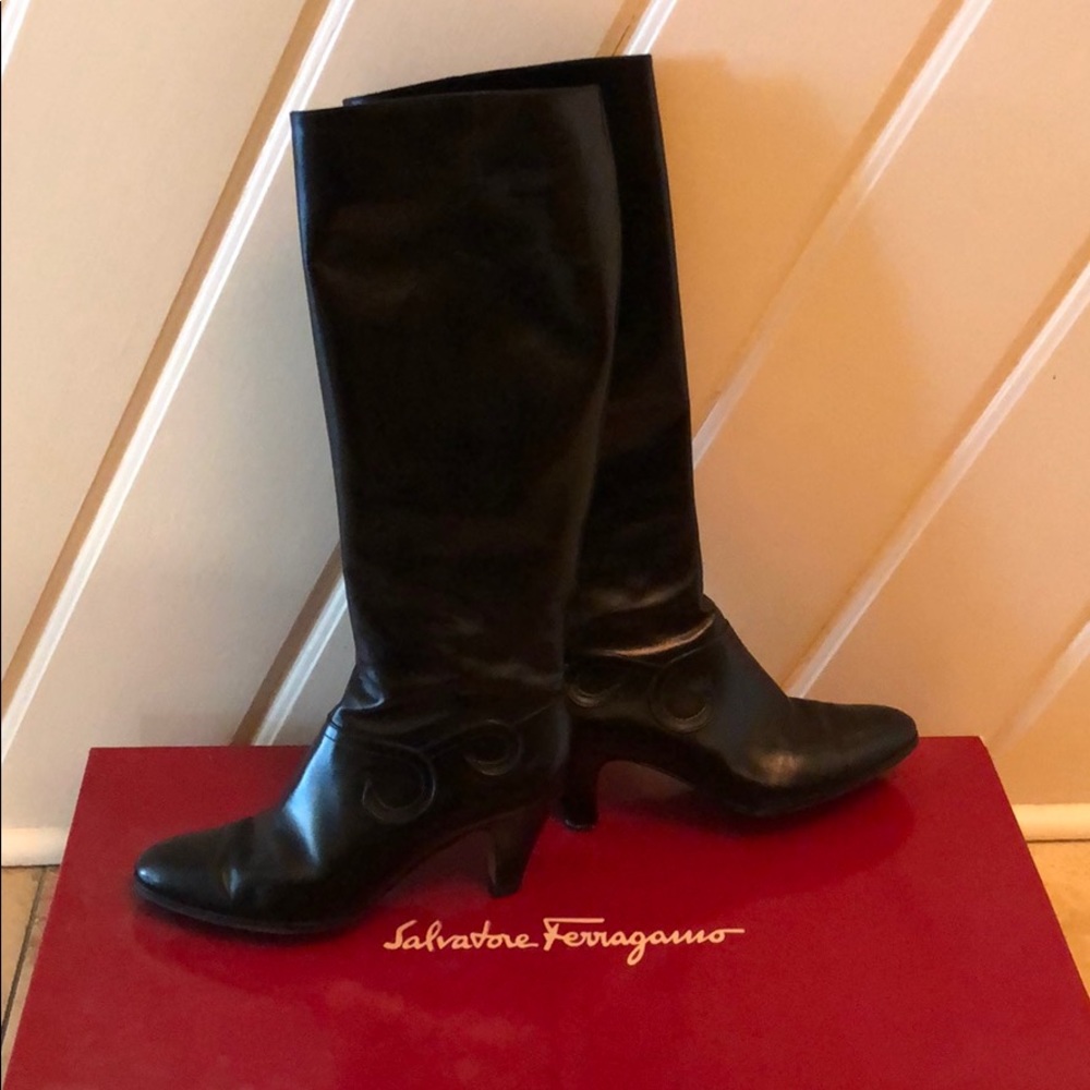 Salvatore Ferragamo Leather Boots